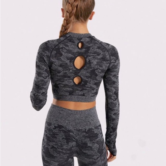 Camo designer Black and gray camo fitness set - Picture 15 of 16